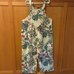 Woman’s Floral (Size 3X) Overalls